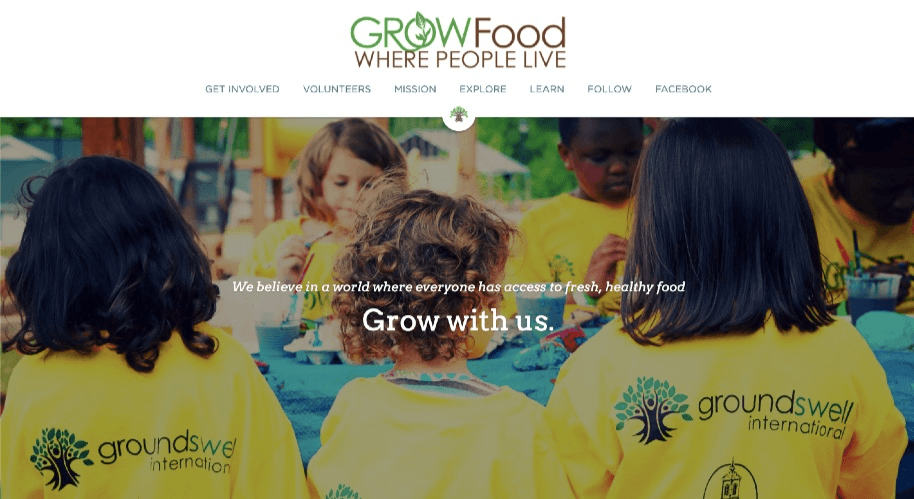 Grow Food Where People Live website Grow Food Where People Live website